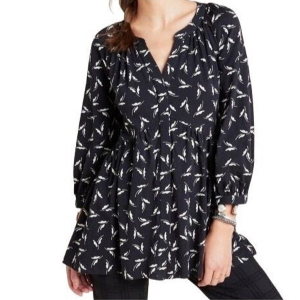 Anthropologie Maeve “Winona” Babydoll Tunic Top Size Small